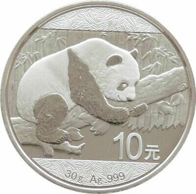 2016 China Panda 10 Yuan Silver Coin