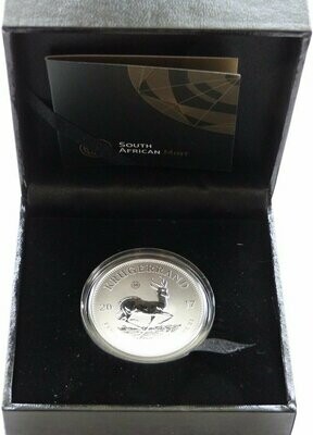 2017 South Africa 50th Anniversary Privy Mark Krugerrand Silver 1oz Coin Box Coa