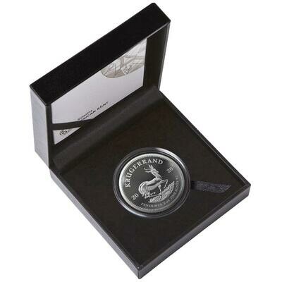 2020 South Africa Krugerrand Silver Proof 2oz Coin Box Coa Sealed - First Year of Issue