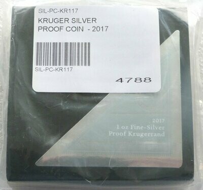2017 South Africa 50th Anniversary Privy Mark Krugerrand Silver Proof 1oz Coin Box Coa Sealed