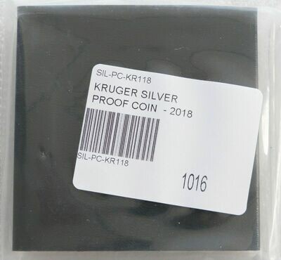 2018 South Africa Krugerrand Silver Proof 1oz Coin Box Coa Sealed