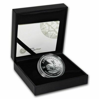 2019 South Africa Krugerrand Silver Proof 1oz Coin Box Coa Sealed