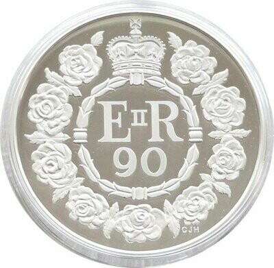 2016 Queens 90th Birthday Piedfort £5 Silver Proof Coin Box Coa