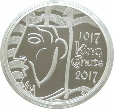 2017 King Canute Coronation Piedfort £5 Silver Proof Coin Box Coa