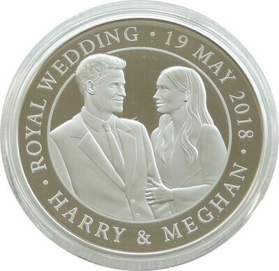 2018 Royal Wedding Harry Meghan Piedfort £5 Silver Proof Coin Box Coa