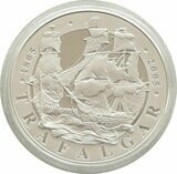 2005 Battle of Trafalgar Piedfort £5 Silver Proof Coin