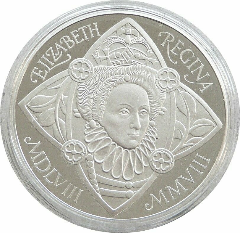 2008 Elizabeth I Piedfort £5 Silver Proof Coin