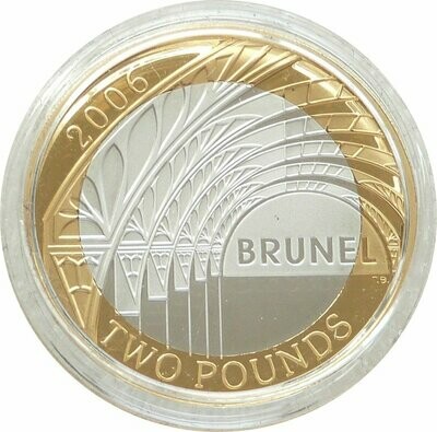 2006 Isambard Brunel His Achievements Piedfort £2 Silver Proof Coin