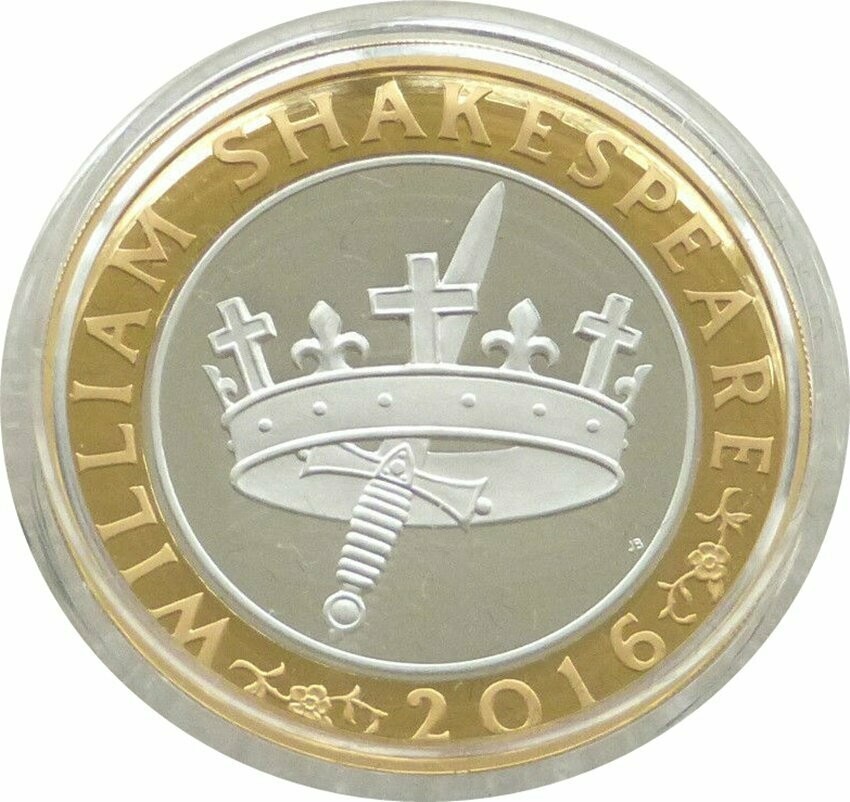 2016 William Shakespeare Histories Piedfort £2 Silver Proof Coin Box Coa