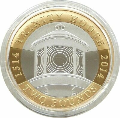 2014 Trinity House Piedfort £2 Silver Proof Coin Box Coa - Mintage 652