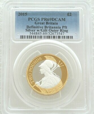 2015 Britannia Definitive Piedfort £2 Silver Proof Coin PCGS PR69 DCAM