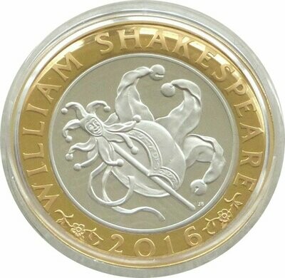 2016 William Shakespeare Comedies Piedfort £2 Silver Proof Coin Box Coa