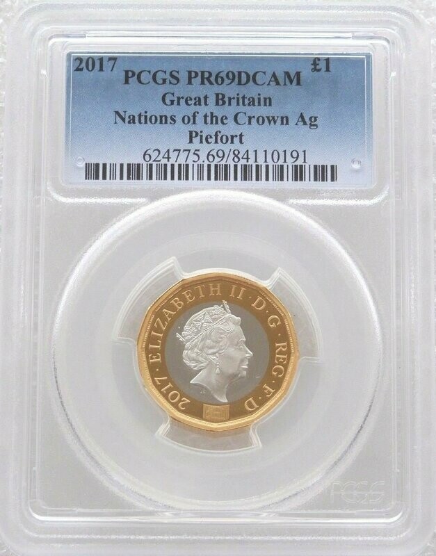 2017 Nations of the Crown Piedfort £1 Silver Proof Coin PCGS PR69 DCAM