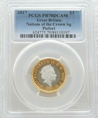 2017 Nations of the Crown Piedfort £1 Silver Proof Coin PCGS PR70 DCAM