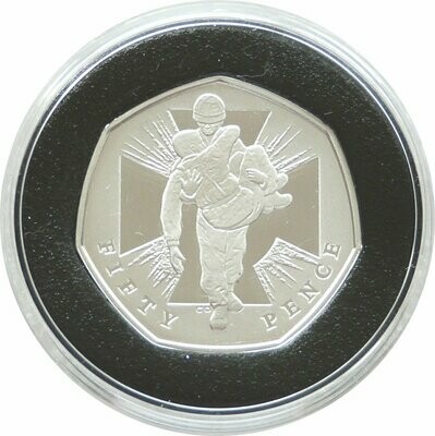 2006 Victoria Cross Heroic Acts Piedfort 50p Silver Proof Coin