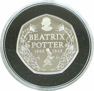 2016 Beatrix Potter Piedfort 50p Silver Proof Coin Box Coa - Mintage 2,486