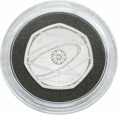 2017 Sir Isaac Newton Piedfort 50p Silver Proof Coin Box Coa
