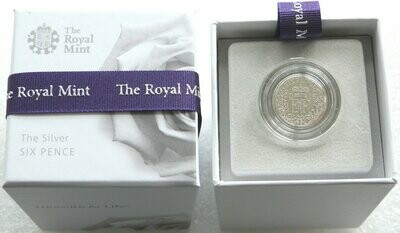 2016 Elizabeth II Christmas 6D Six Pence Silver Coin Box Coa - First Time In 70 Years