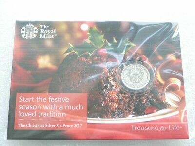 2017 Elizabeth II Christmas 6D Six Pence Silver Coin Pack - Second Time In 70 Years