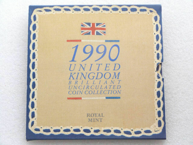 1990 Royal Mint Annual Brilliant Uncirculated 8 Coin Set