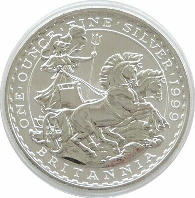 1999 Britannia £2 Silver Bullion 1oz Coin