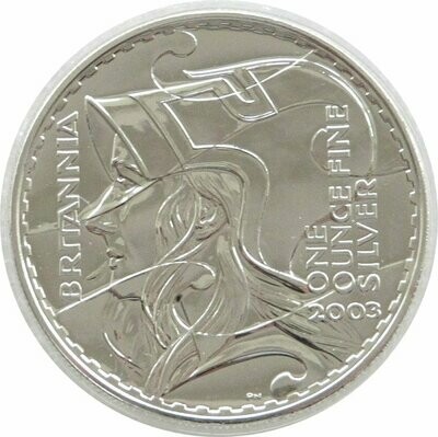 2003 Britannia £2 Silver Bullion 1oz Coin