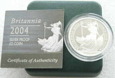 2004 Britannia £2 Silver Proof 1oz Coin Box Coa
