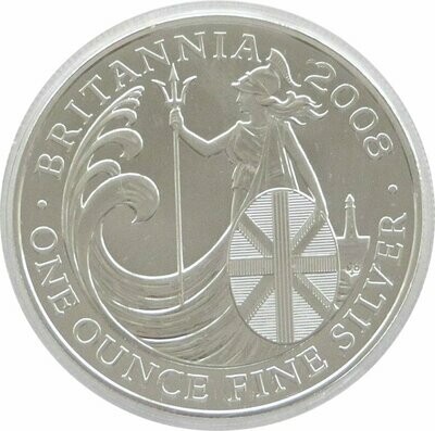 2008 Britannia £2 Silver Bullion 1oz Coin