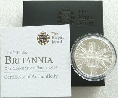 2011 Britannia £2 Silver Proof 1oz Coin Box Coa