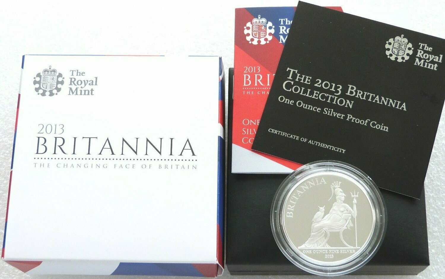 2013 Britannia £2 Silver Proof 1oz Coin Box Coa - Mintage 2,500