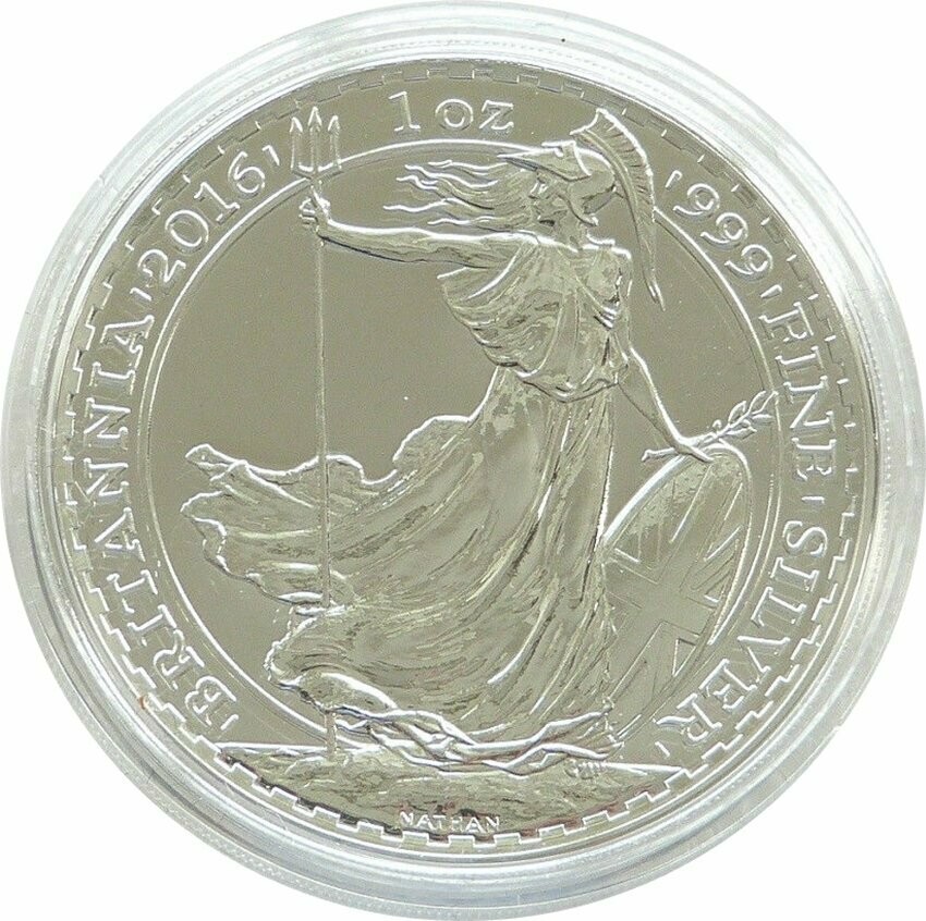 2016 Britannia £2 Silver 1oz Coin - Plain Smooth Fields
