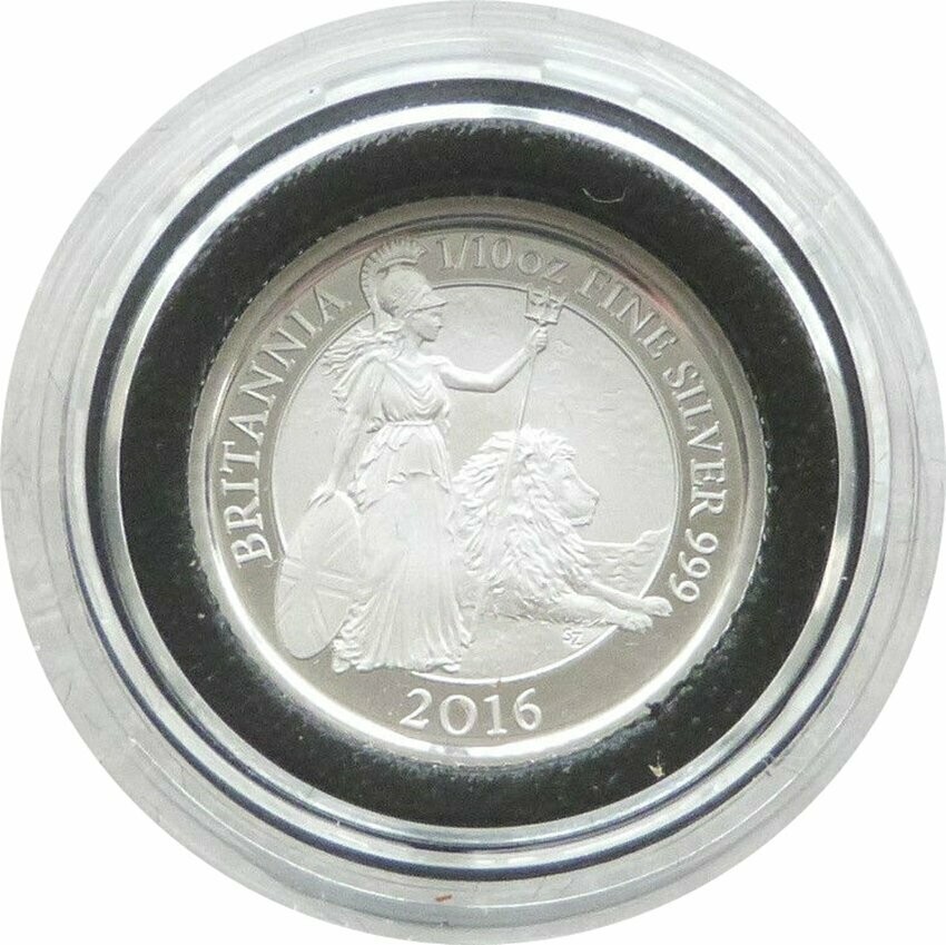 2016 Britannia 20p Silver Proof 1/10oz Coin