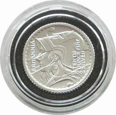 2003 Britannia 20p Silver Proof 1/10oz Coin