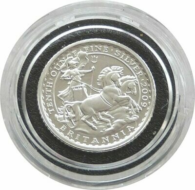 2009 Britannia 20p Silver Proof 1/10oz Coin