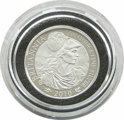 2010 Britannia 20p Silver Proof 1/10oz Coin
