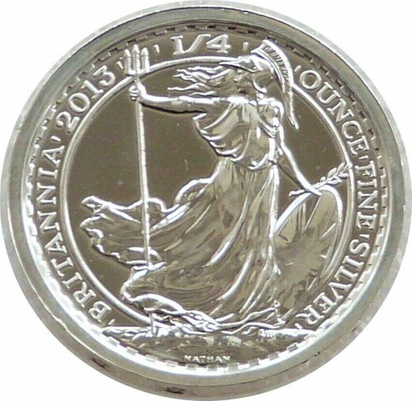 2013 Shipwreck S.S. Gairsoppa Britannia 50p Silver 1/4oz Coin
