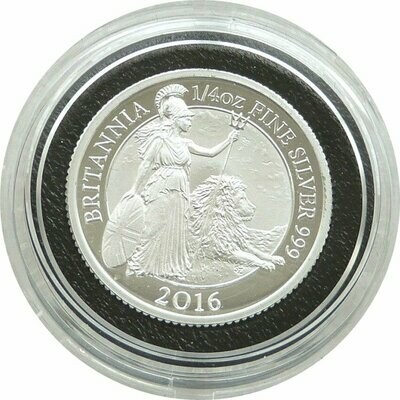 2016 Britannia 50p Silver Proof 1/4oz Coin