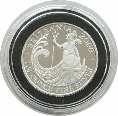 2008 Britannia 50p Silver Proof 1/4oz Coin