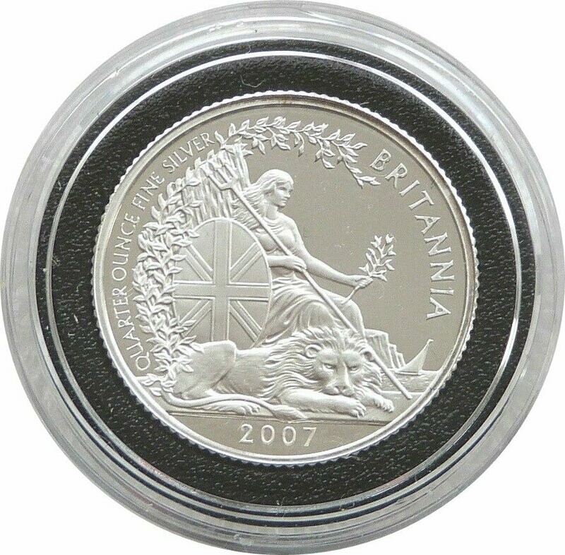 2007 Britannia 50p Silver Proof 1/4oz Coin