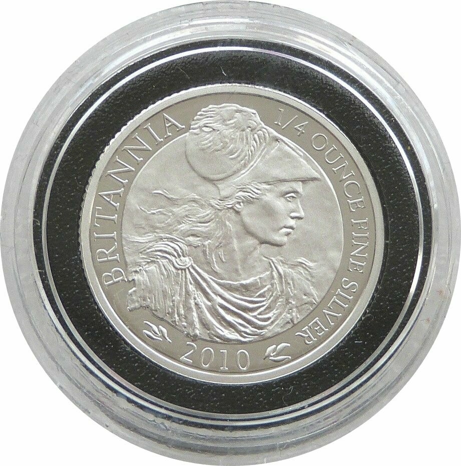 2010 Britannia 50p Silver Proof 1/4oz Coin