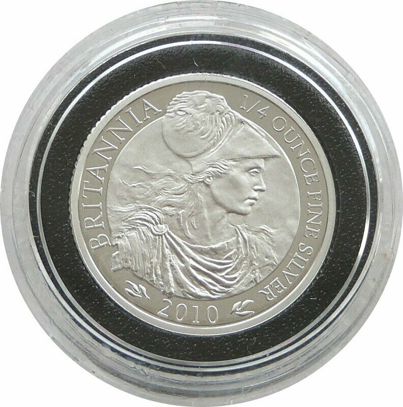2010 Britannia 50p Silver Proof 1/4oz Coin