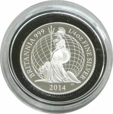 2014 Britannia 50p Silver Proof 1/4oz Coin