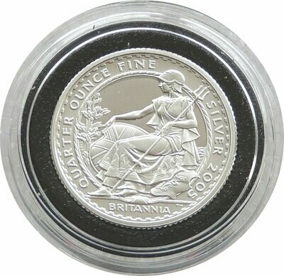 2005 Britannia 50p Silver Proof 1/4oz Coin