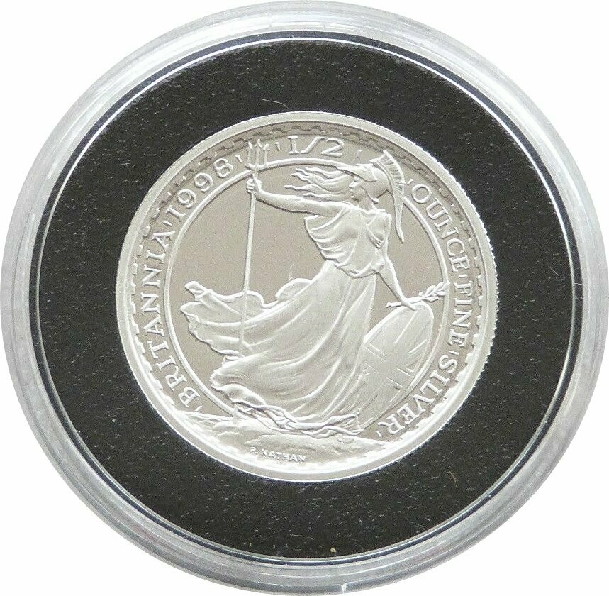 1998 Britannia £1 Silver Proof 1/2oz Coin