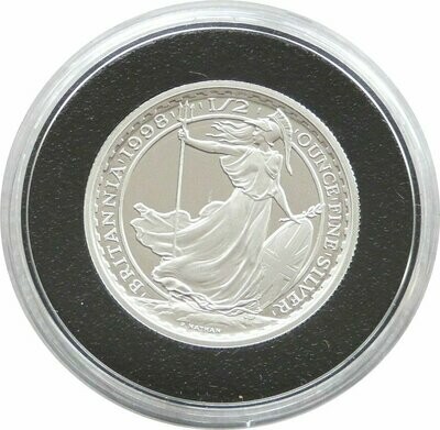 1998 Britannia £1 Silver Proof 1/2oz Coin