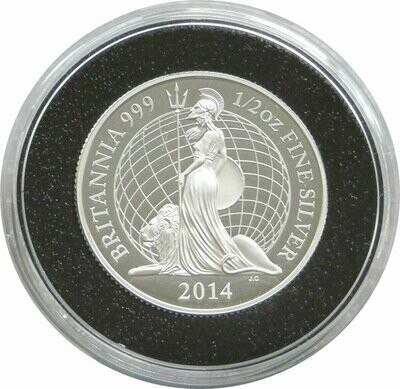 2014 Britannia £1 Silver Proof 1/2oz Coin