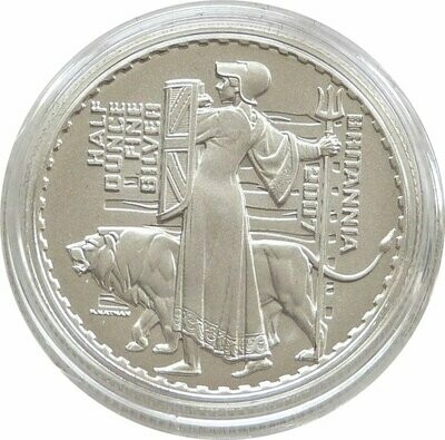 2007 Britannia £1 Silver Matte Proof 1/2oz Coin - 2001 Design