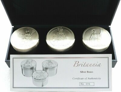 2006 Royal Mint Britannia Silver Boxes Collection Box Coa - 20.479 Troy Ounces