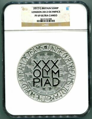 2012 London Olympic Games £500 Silver Proof Kilo Coin NGC PF69 UC