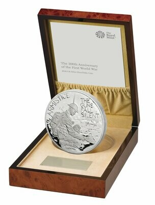 2018 First World War Armistice £500 Silver Proof Kilo Coin Box Coa